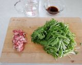 水菜と豚肉のあっさり煮作り方2写真
