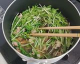 水菜と豚肉のあっさり煮作り方5写真