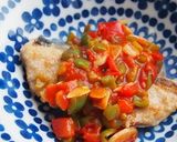 ぶりのソテー♪野菜ケチャップソースかけ♪作り方7写真