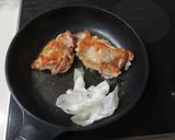 パリパリ皮のチキン+焼きナス作り方3写真