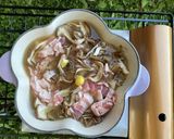 キャンプ飯!豚ばらと舞茸の炊き込みごはん作り方6写真
