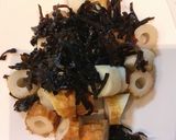 ちくわと味昆布のバターポン酢☆おかか炒め作り方1写真