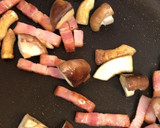 蓮根ベーコン椎茸かぼちゃの和辛子★秋炒め作り方5写真