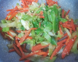 簡単!　すき焼きのタレで野菜炒め作り方2写真