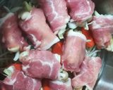 蒸し野菜の豚肉巻き作り方3写真