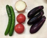 パクパク食べちゃう☆なすの群青サラダ作り方1写真