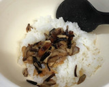 もだし(キノコ)と油揚げの混ぜご飯♪作り方6写真