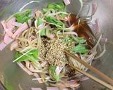 もやしと水菜とハムの中華風サラダ作り方5写真