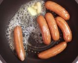 おつまみ お弁当に☆ガリバタウィンナー作り方3写真