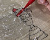 鬼滅の刃　ラップでお絵かきキャラ弁！作り方6写真
