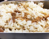 メスティンでなめ茸とお揚げの炊き込みご飯作り方4写真