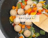 保育園給食肉団子で酢豚風作り方3写真