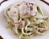 栗とマッシュルームのクリームパスタ作り方11写真