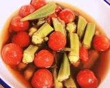 時短副菜☆オクラとミニトマトの冷だし作り方4写真