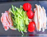 豆乳みそゴマだれのサラダチキン冷麺作り方6写真