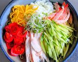 豆乳みそゴマだれのサラダチキン冷麺作り方9写真