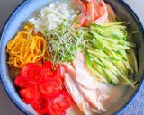 豆乳みそゴマだれのサラダチキン冷麺作り方10写真
