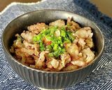 ねぎ塩ダレ豚こま丼作り方5写真
