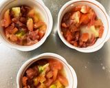全てレンジ肉なし梅トマトと茄子春雨炒め煮作り方1写真