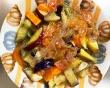 全てレンジ肉なし梅トマトと茄子春雨炒め煮作り方15写真