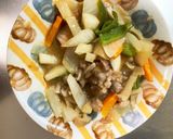 全てレンジ梅わさび照り焼き味青椒肉絲風作り方14写真