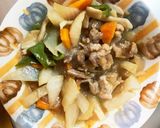 全てレンジ梅わさび照り焼き味青椒肉絲風作り方16写真