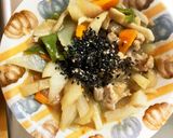 全てレンジ梅わさび照り焼き味青椒肉絲風作り方17写真