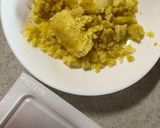 納豆とじゃがいものトースト（カレー風味）作り方1写真