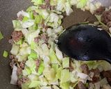 キャベツとピーマンのコク旨豚そぼろ作り方2写真
