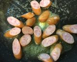 コーンほうれん草ウインナーバタぽん炒め☆作り方1写真