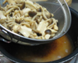 栗ときのこの炊飯器おこわ作り方3写真