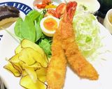 海老フライ定食で夕飯の献立♬バランスご飯作り方2写真
