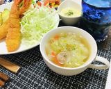 海老フライ定食で夕飯の献立♬バランスご飯作り方9写真
