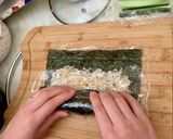 巻き簀なし！ツナマヨきゅうり巻き作り方4写真