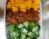 大豆そぼろのヘルシー三色丼作り方5写真