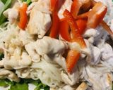 シンプル●鶏肉の素麺チャンプルー作り方3写真