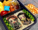 鬼滅の刃　ラップでお絵かきキャラ弁！作り方2写真