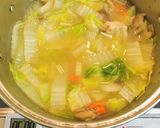 白菜と根菜ときのこの具沢山お味噌汁作り方4写真