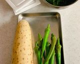 オクラ納豆入り長芋のふんわり鉄板焼き作り方1写真