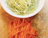 青パパイヤとにんじんの炒め物（しりしり）作り方2写真
