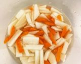 レンジで簡単長芋いり薄切り紅白なます風作り方12写真