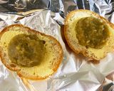 餅を栗あんで。パンをバターと栗あんで。作り方4写真