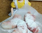 リカちゃん♡梨の肉巻き(焼肉ダレ絡め)作り方5写真