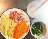 サッポロ一番で作る酸辣湯麺作り方1写真