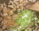 納豆と鶏ひき肉　カリカリスパゲティ作り方5写真