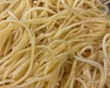 納豆と鶏ひき肉　カリカリスパゲティ作り方8写真