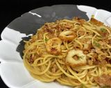 納豆と鶏ひき肉　カリカリスパゲティ作り方10写真