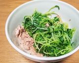 すぐり菜とツナの和え物作り方3写真