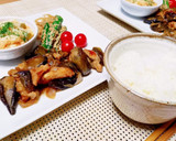鶏もも肉と茄子とピリ辛オイスター炒め作り方6写真
