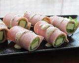 ハムとレタスとチーズのくるくるサラダ作り方3写真